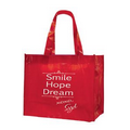Laminated Tote Bag with Patent Finish - 1 Color (15 3/4"x12 1/2"x6 1/4")